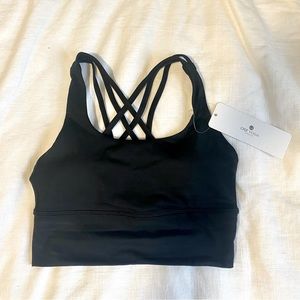 NWT CRZ YOGA Women's Strappy Longline Sports Bras - Wirefree Padded